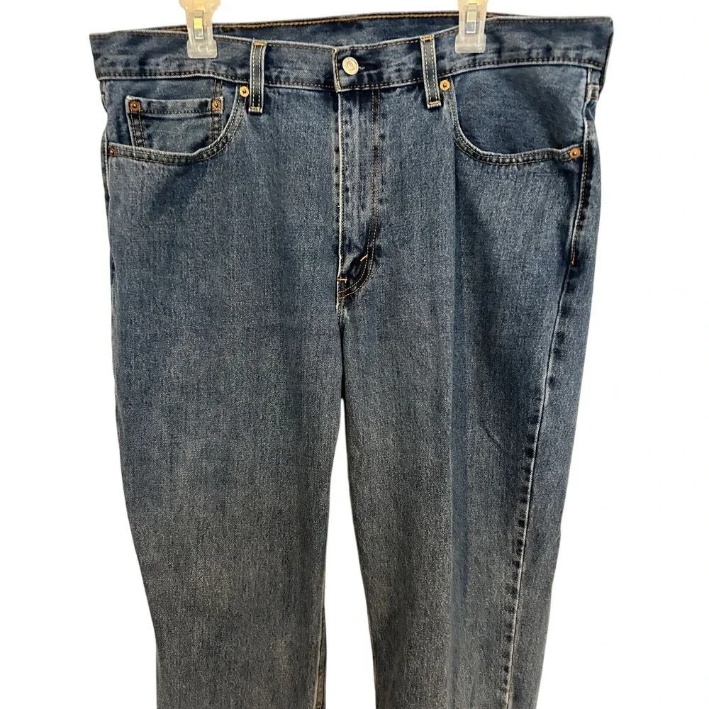 Levi's 550 Relaxed Fit Tapered Leg Jeans 38x30 Men's Blue Medium Wash Denim